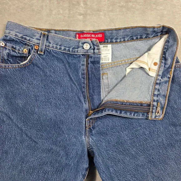 Vintage Levis 550 Classic Relaxed Fit Tapered Leg Jeans Denim Women 16 Retro - Picture 6 of 9